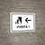 Gate 1 With Left Arrow White Spanish Landscape - Wall Sign