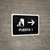 Gate 1 With Right Arrow Black Spanish Landscape - Wall Sign