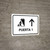 Gate 1 With Up Arrow White Spanish Landscape - Wall Sign