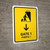 Gate 1 With Down Arrow Yellow Bilingual Spanish Portrait - Wall Sign