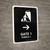 Gate 1 With Right Arrow Black Bilingual Spanish Portrait - Wall Sign