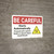Caution: Be Careful Starts Automatically - Wall Sign