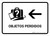 Lost And Found With Left Arrow White Spanish Landscape - Wall Sign