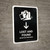 Lost And Found With Down Arrow Black Bilingual Spanish Portrait - Wall Sign