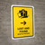 Lost And Found With Right Arrow Yellow Bilingual Portrait - Wall Sign