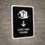 Lost And Found With Down Arrow Black Portrait - Wall Sign