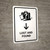 Lost And Found With Down Arrow White Portrait - Wall Sign