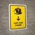 Lost And Found With Down Arrow Yellow Portrait - Wall Sign