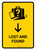 Lost And Found With Down Arrow Yellow Portrait - Wall Sign
