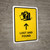 Lost And Found With Up Arrow Yellow Portrait - Wall Sign