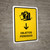 Lost And Found With Down Arrow Yellow Spanish Portrait - Wall Sign