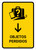 Lost And Found With Down Arrow Yellow Spanish Portrait - Wall Sign