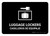 Luggage Lockers Black Bilingual Spanish Landscape - Wall Sign