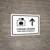 Luggage Lockers With Uparrow White Bilingual Spanish Landscape - Wall Sign