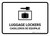 Luggage Lockers White Bilingual Spanish Landscape - Wall Sign