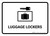 Luggage Lockers White Landscape - Wall Sign