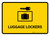 Luggage Lockers Yellow Landscape - Wall Sign