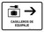 Luggage Lockers With Right Arrow White Spanish Landscape - Wall Sign