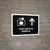 Luggage Lockers With Up Arrow Black Spanish Landscape - Wall Sign