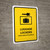 Luggage Lockers Yellow Bilingual Spanish Portrait - Wall Sign