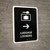 Luggage Lockers With Right Arrow Black Portrait - Wall Sign