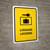 Luggage Lockers Yellow Portrait - Wall Sign