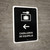 Luggage Lockers With Left Arrow Black Spanish Portrait - Wall Sign
