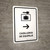 Luggage Lockers With Right Arrow White Spanish Portrait - Wall Sign