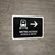 Metro Access With Right Arrow Black Bilingual Spanish Landscape - Wall Sign