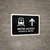 Metro Access With Up Arrow Black Bilingual Spanish Landscape - Wall Sign