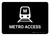 Metro Access Black Landscape - Wall Sign