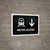 Metro Access With Down Arrow Black Landscape - Wall Sign
