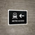 Metro Access With Left Arrow Black Landscape - Wall Sign