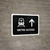 Metro Access With Up Arrow Black Landscape - Wall Sign