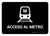 Metro Access Black Spanish Landscape - Wall Sign