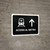 Metro Access With Up Arrow Black Spanish Landscape - Wall Sign