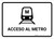 Metro Access White Spanish Landscape - Wall Sign