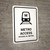 Metro Access White Bilingual Spanish Portrait - Wall Sign