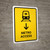 Metro Access With Down Arrow Yellow Portrait - Wall Sign
