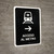 Metro Access With Right Arrow Black Spanish Portrait - Wall Sign
