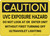 Caution: UVC Exposure Hazard - Wall Sign
