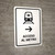 Metro Access With Right Arrow White Spanish Portrait - Wall Sign