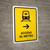 Metro Access With Right Arrow Yellow Spanish Portrait - Wall Sign