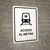 Metro Access White Spanish Portrait - Wall Sign
