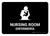 Nursing Room Black Bilingual Spanish Landscape - Wall Sign