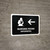 Nursing Room With Left Arrow Black Bilingual Spanish Landscape - Wall Sign