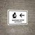 Nursing Room With Left Arrow White Bilingual Spanish Landscape - Wall Sign