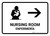 Nursing Room With Right Arrow White Bilingual Spanish Landscape - Wall Sign