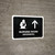 Nursing Room With Up Arrow Black Bilingual Spanish Landscape - Wall Sign
