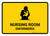 Nursing Room Yellow Bilingual Spanish Landscape - Wall Sign